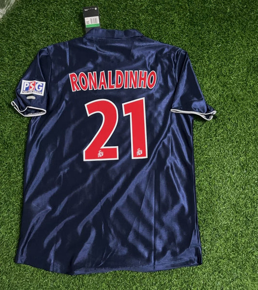 Ronaldinho Gaucho 2001 Retro Black Football Jersey Collection