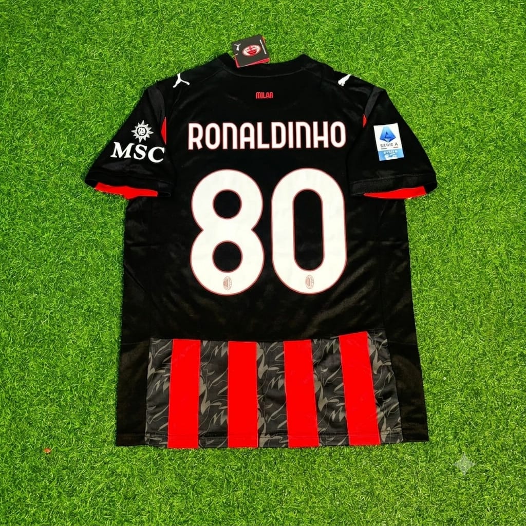 Ronaldinho Gaucho AC Milan Football Retro Legend Football Jersey