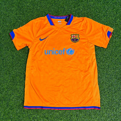 Ronaldinho Barcelona 2006-2007 Orange Retro Football Jersey Kit