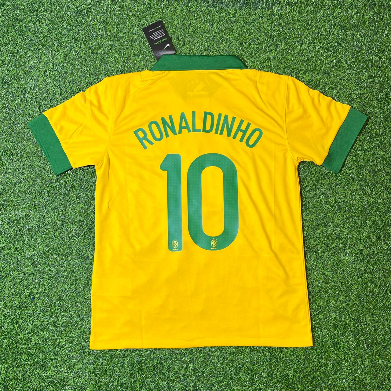 Ronaldinho Brazil Retro Football Jersey Edition 2