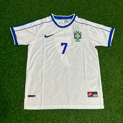 Ronaldinho #7 Brazil Retro Football Jersey Kit