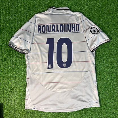 Ronaldinho Gaucho 10 - Barcelona 2004/2005 Garnet Retro Football Jersey Kit