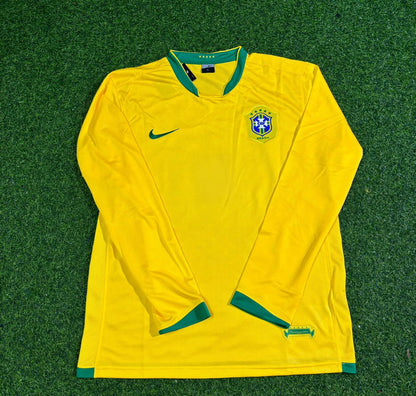 Alexandre Pato #9 Brazil Long Sleeve Retro Football Jersey Kit