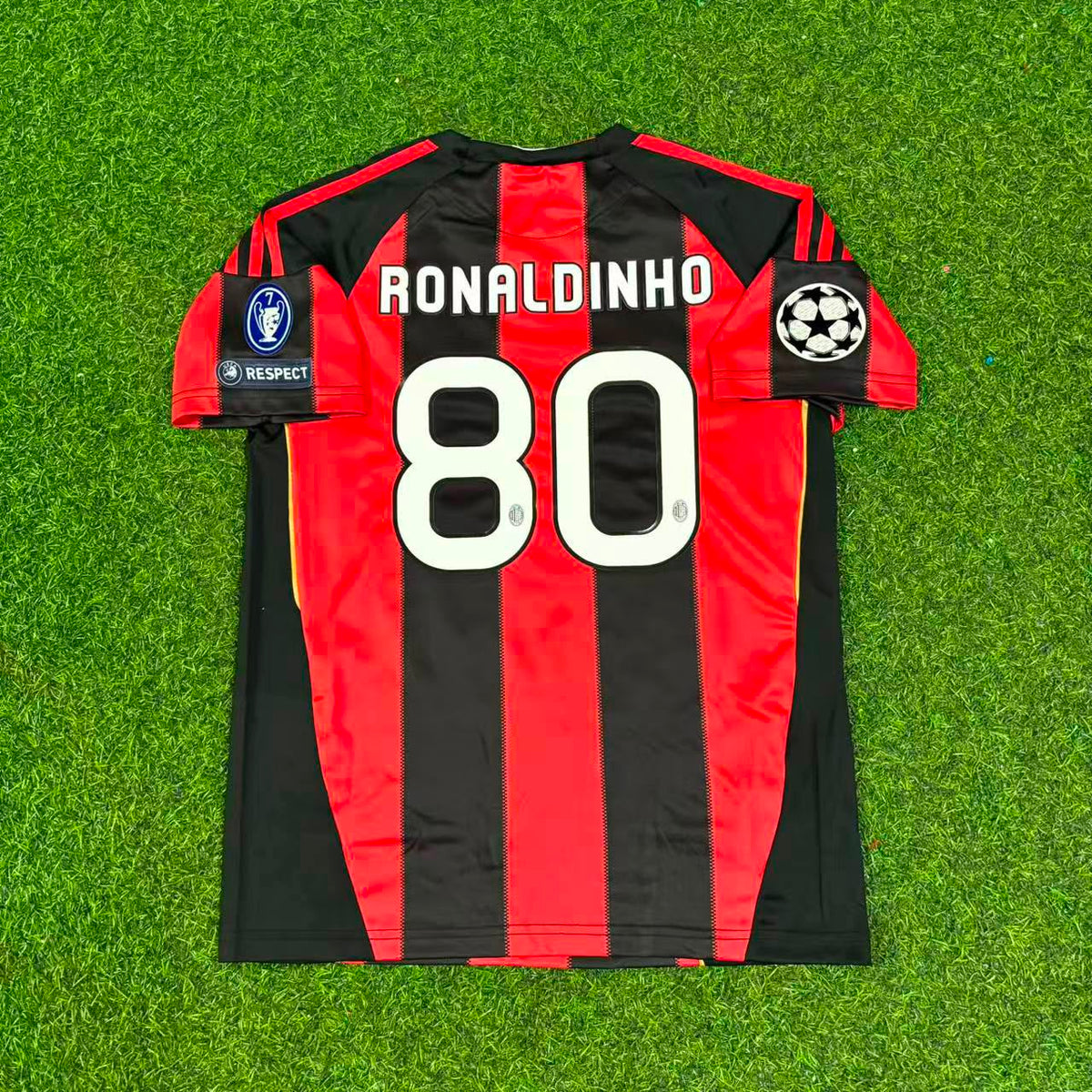 Milan 2010-2011 Ronaldinho Gaucho 10 Home Retro Kids Football Jersey