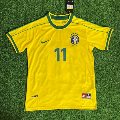 Ronaldinho Gaúcho 11 - Brazil 1998 - 2000 Retro Football Jersey Kit
