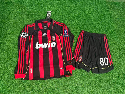 Ronaldinho Gaúcho AC Milan 2009 Home Long Sleeve Retro Football Jersey Collection