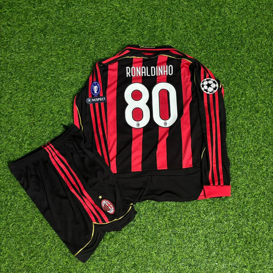 Ronaldinho Gaúcho AC Milan 2009 Home Long Sleeve Retro Football Jersey Collection