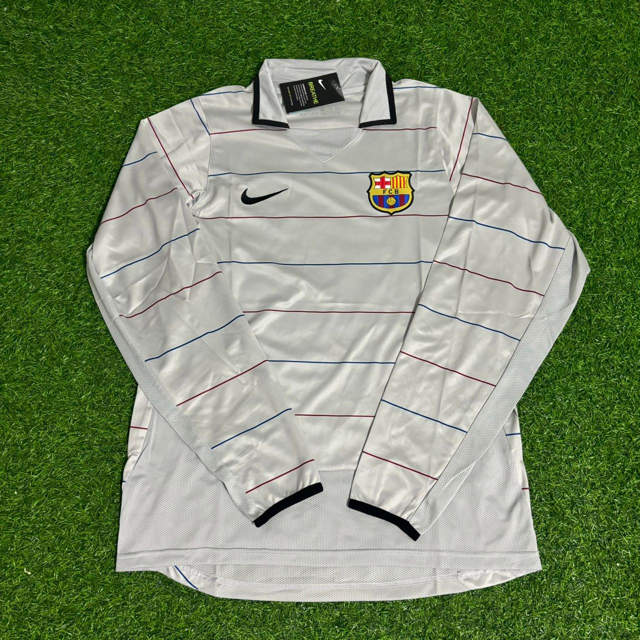 Ronaldinho Gaucho Barcelona 2003 2004 Away Long Sleeve Retro Football Jersey Collection
