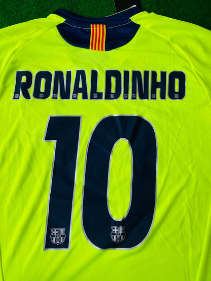 Ronaldinho Gaucho Barcelona 2005 2006 Kids Retro Kids Football Jersey Kit