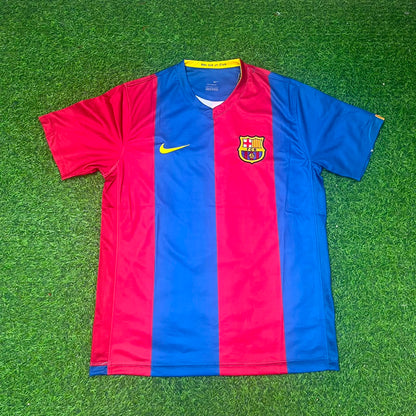 Ronaldinho Gaucho Barcelona 2006/2007 Home Retro Football Jersey Kit