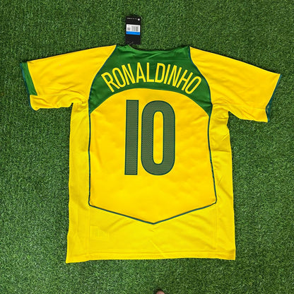 Ronaldinho Gaucho - Brazil 2004 - 2006 Retro Football Jersey Kit