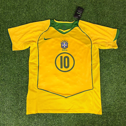 Ronaldinho Gaucho - Brazil 2004 - 2006 Retro Football Jersey Kit