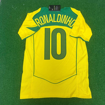 Ronaldinho Gaucho - Brazil 2004 - 2006 Retro Football Jersey Kit