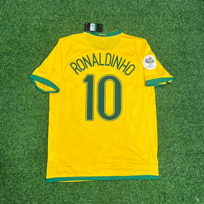 Brazil World Cup 2006 Ronaldinho Gaucho #10 Football Jersey