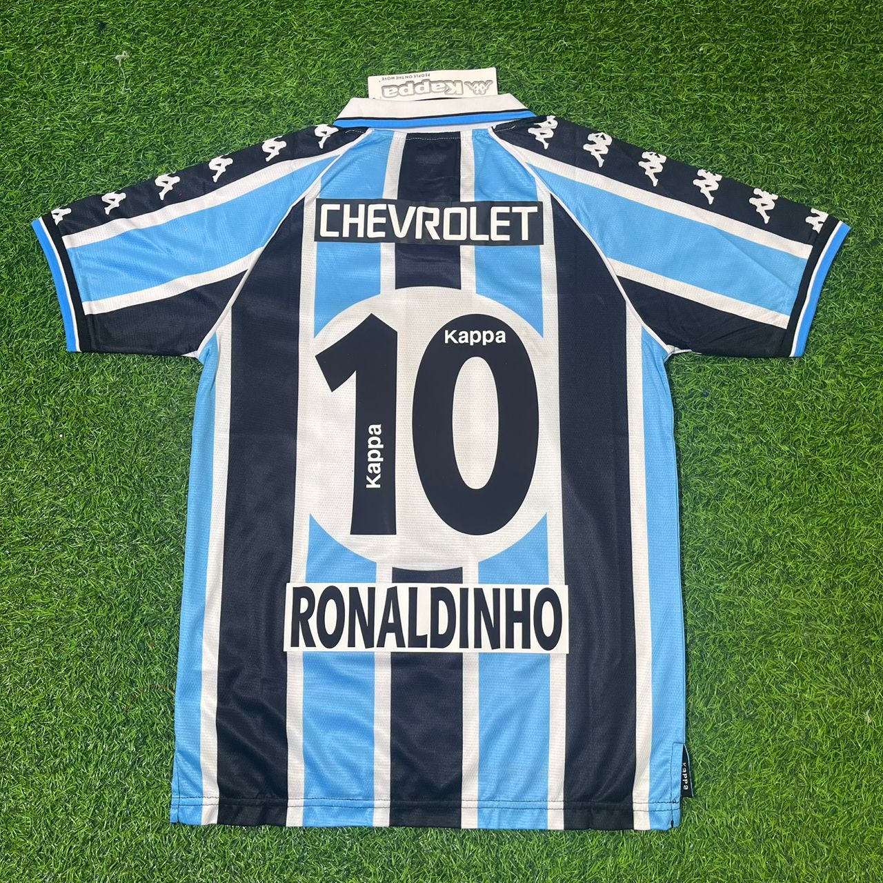 Ronaldinho Gaucho Gremio 2000 Kids Retro Football Jersey Kit