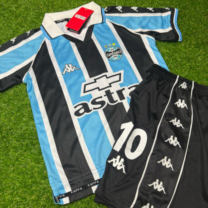 Ronaldinho Gaucho Gremio 2000 Soccer Retro Football Jersey Kit