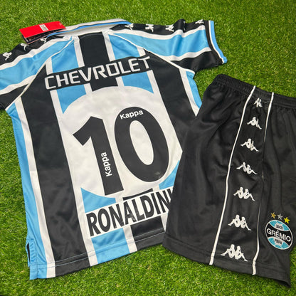 Ronaldinho Gaucho Gremio 2000 Soccer Retro Football Jersey Kit