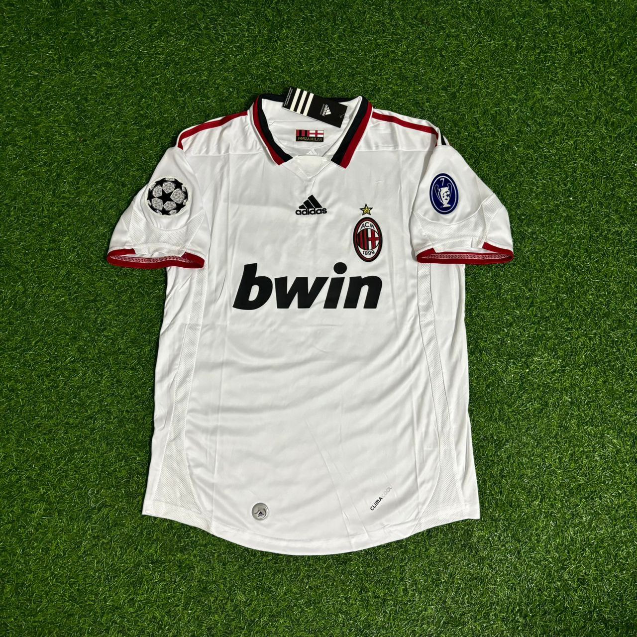 Ronaldinho Gaucho AC Milan 2009-2010 White Kids Retro Football Jersey