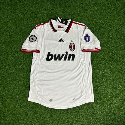 Ronaldinho Guacho Milan 2009 2010 Season White Retro Football Jersey