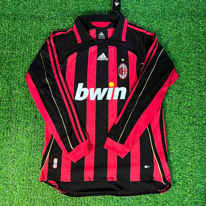 Ronaldinho Milan 2006 2007 Retro Long Sleeve Football Jersey Kit