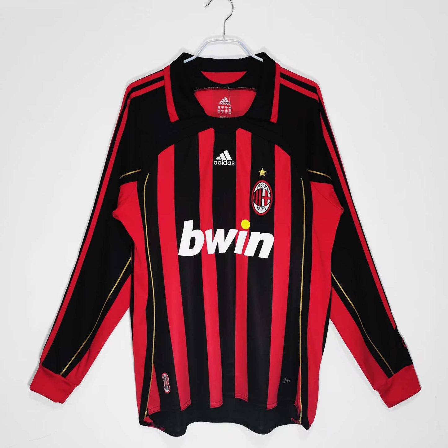 Ronaldinho Milan 2006 2007 Retro Long Sleeve Football Jersey Kit