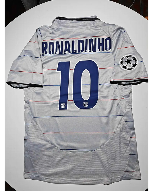 Ronaldinho Gaucho 10 - Barcelona 2004/2005 Blue Garnet Retro Jersey Trikot
