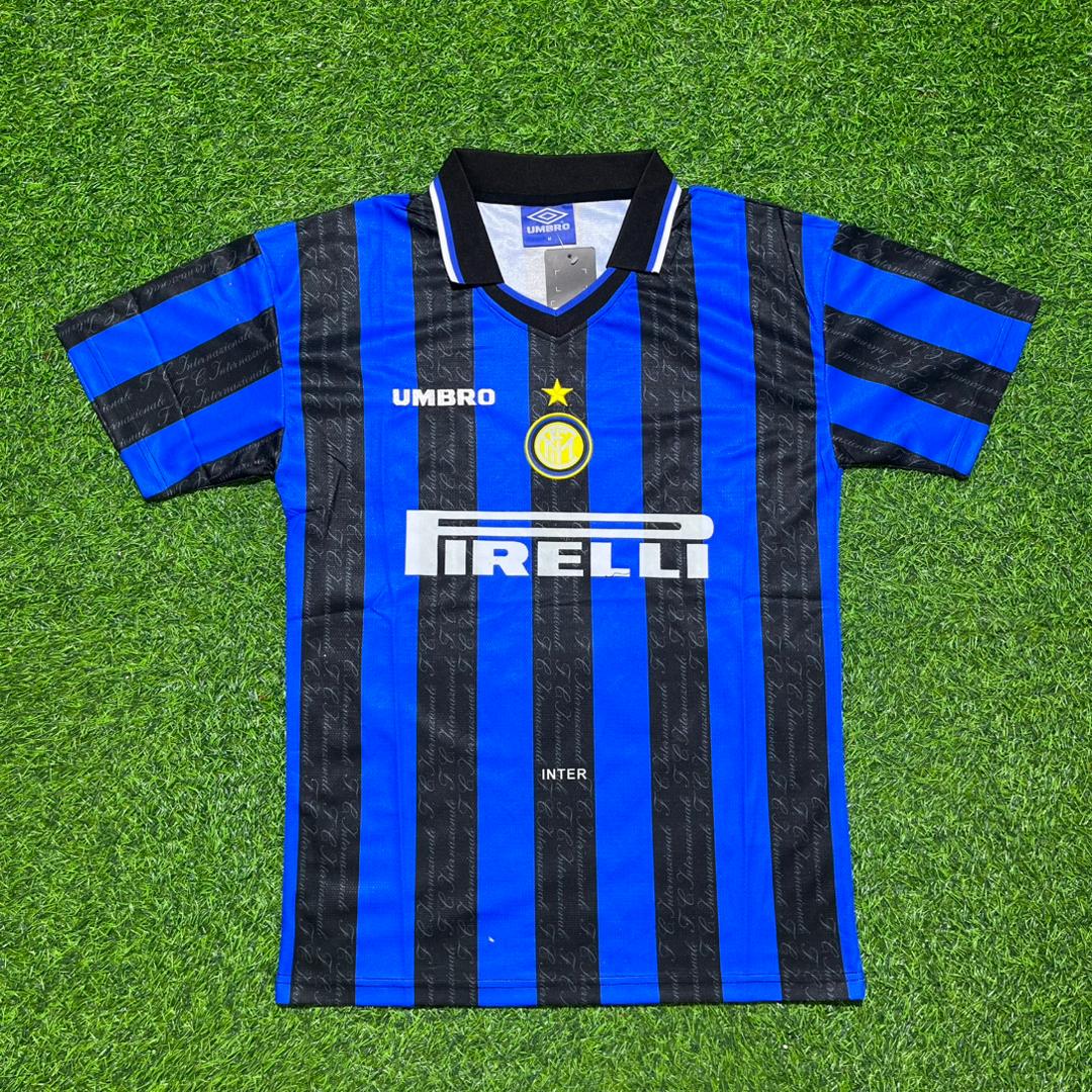 Ronaldo Nazario Inter 1997-1998 Home Retro Football Jersey Kit