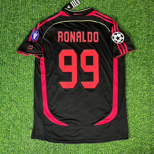 Ronaldo Nazario Fenomeno #99 – AC Milan Black 2006-07 Retro Jersey Trikot Maillot