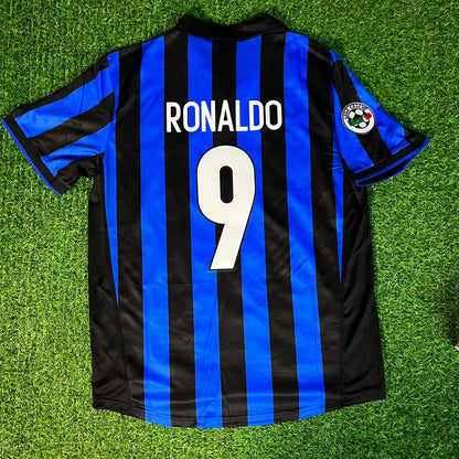 Ronaldo Nazario El Fenomeno R9 - Inter Retro Football Jersey Kit