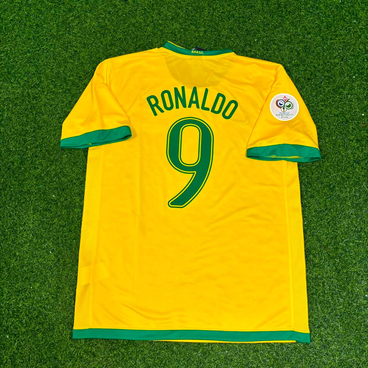 Brazil World Cup 2006 Ronaldo Nazario #9 Football Jersey