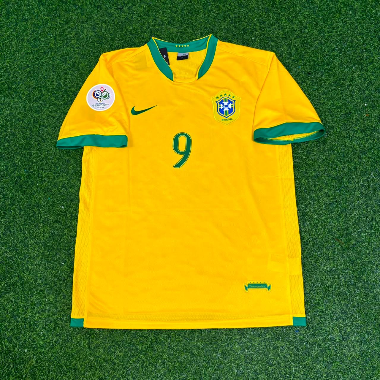 Brazil World Cup 2006 Ronaldo Nazario #9 Football Jersey