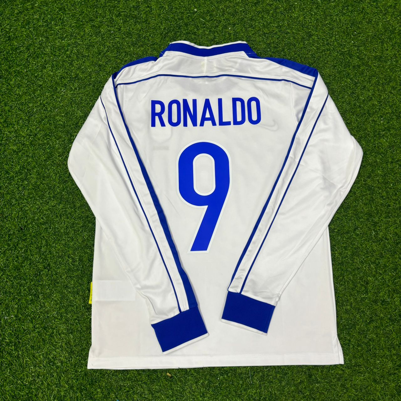 Brazil World Cup 1998 Ronaldo Nazário Long Sleeve Retro Football Jersey