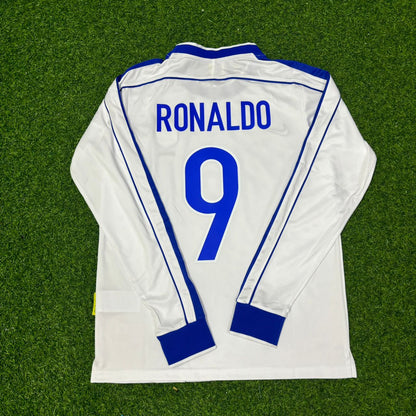 Brazil World Cup 1998 Ronaldo Nazário Long Sleeve Retro Football Jersey