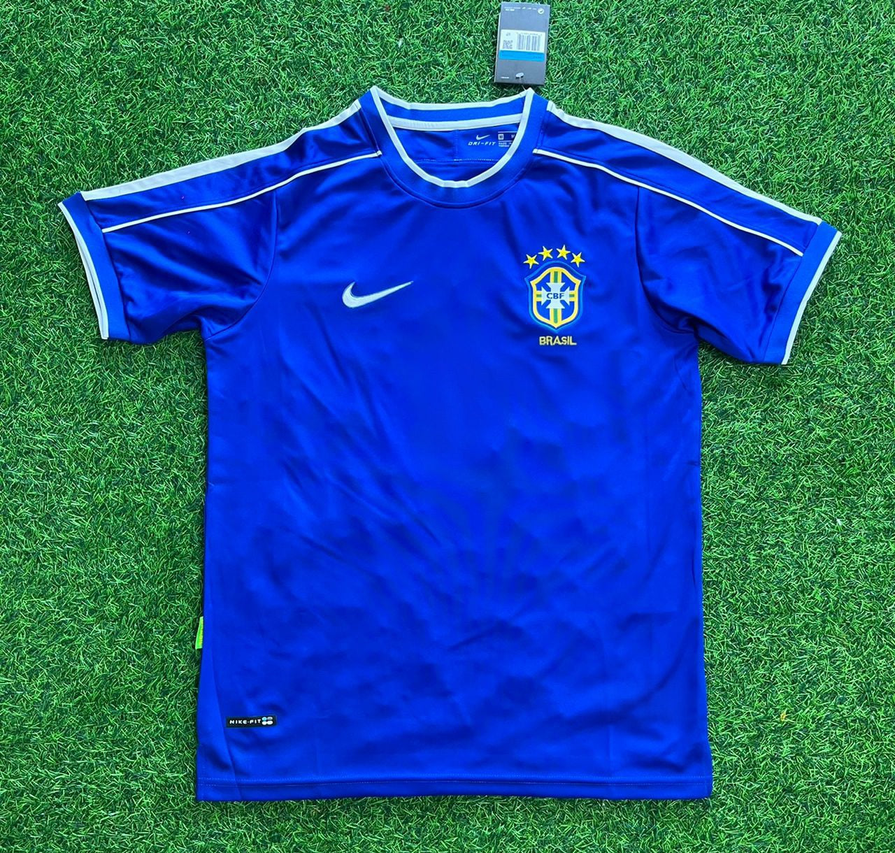 Brazil Neymar Jr. Retro Football Jersey