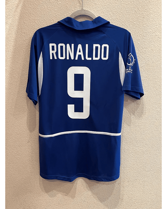 Ronaldo Nazario Brazil 2002 World Cup Retro Football Jersey Kit