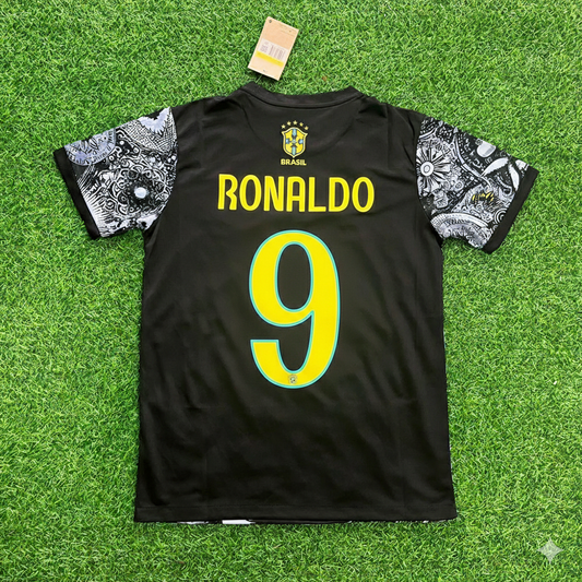 Ronaldo Nazario Brazil Iconic Retro Football Jersey