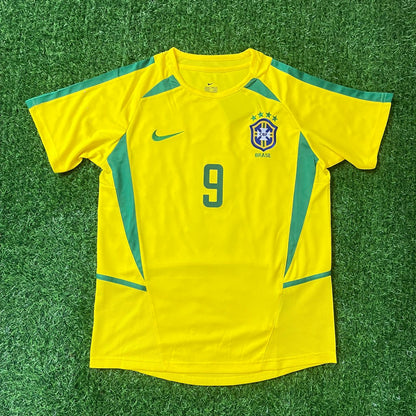Ronaldo Nazario Brazil 2002 World Cup Retro Football Jersey Kit