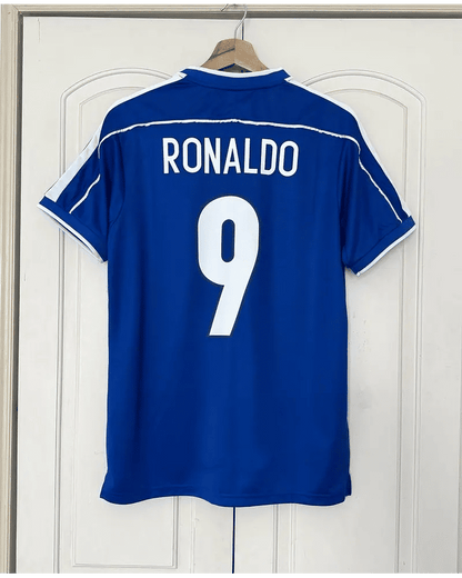 Ronaldo Nazario El Fenomeno Brazil 1998 World Cup Retro Football Jersey Kit