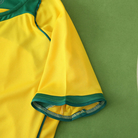 Phenomenon Ronaldo Nazario R9 Brazil 04 - 06 Retro Kids Football Jersey Kit