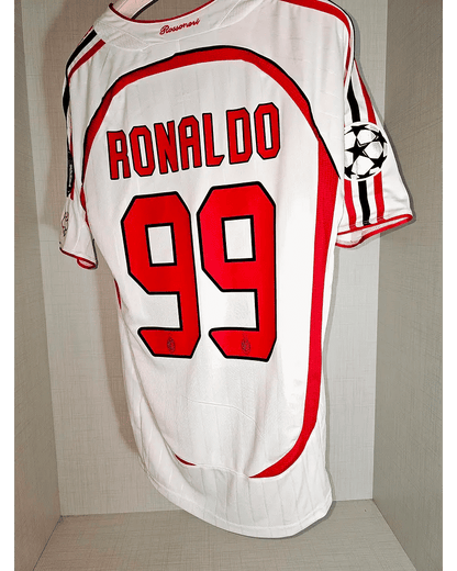 Ronaldo Nazario El Fenomeno Milan 2007 Final Athene Champions League Final Retro Football Jersey Kit