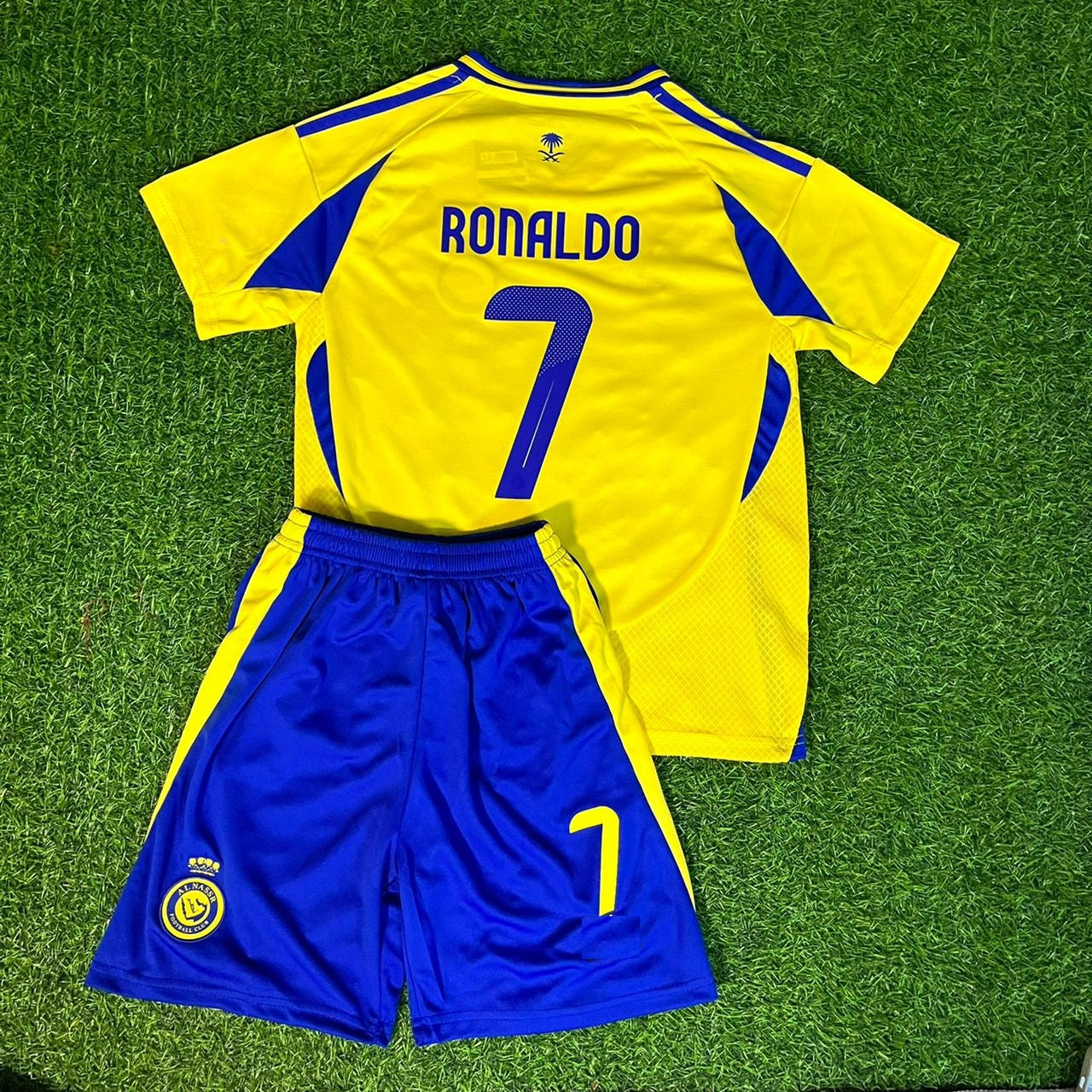 #cr7 Cristiano Ronaldo Al Nassr Kids Jersey Trikot Soccer Kit