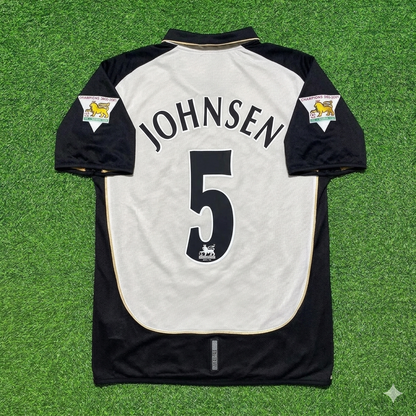 Ronny Johnsen #5 Manchester United 2001-2002 Reversible Retro Football Jersey