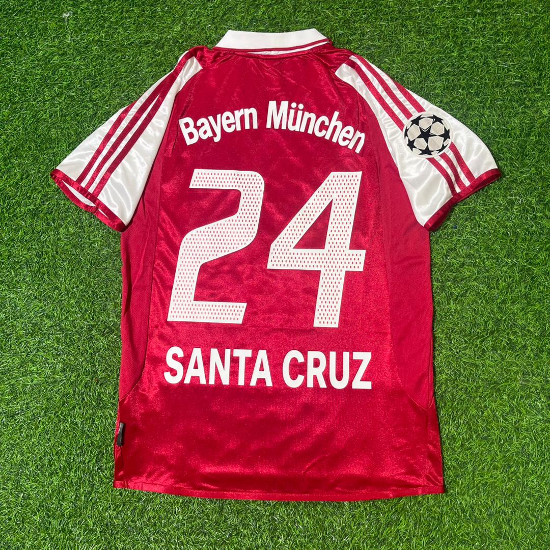 Roque Santa Cruz 24 FC Bayern Munich 2003 2004 Retro Football Jersey