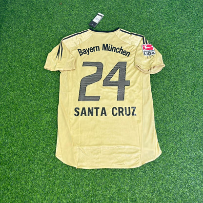 Roque Santa Cruz Bayern München 2004/05 Retro Golden Fußballtrikot Set Jersey