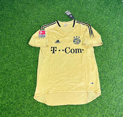 Roque Santa Cruz Bayern München 2004/05 Retro Golden Fußballtrikot Set Jersey