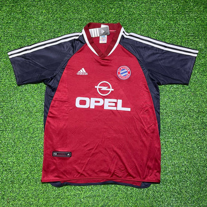 Roque Santa Cruz Bayern Munich 2001/2002 Red Retro Football Jersey Kit