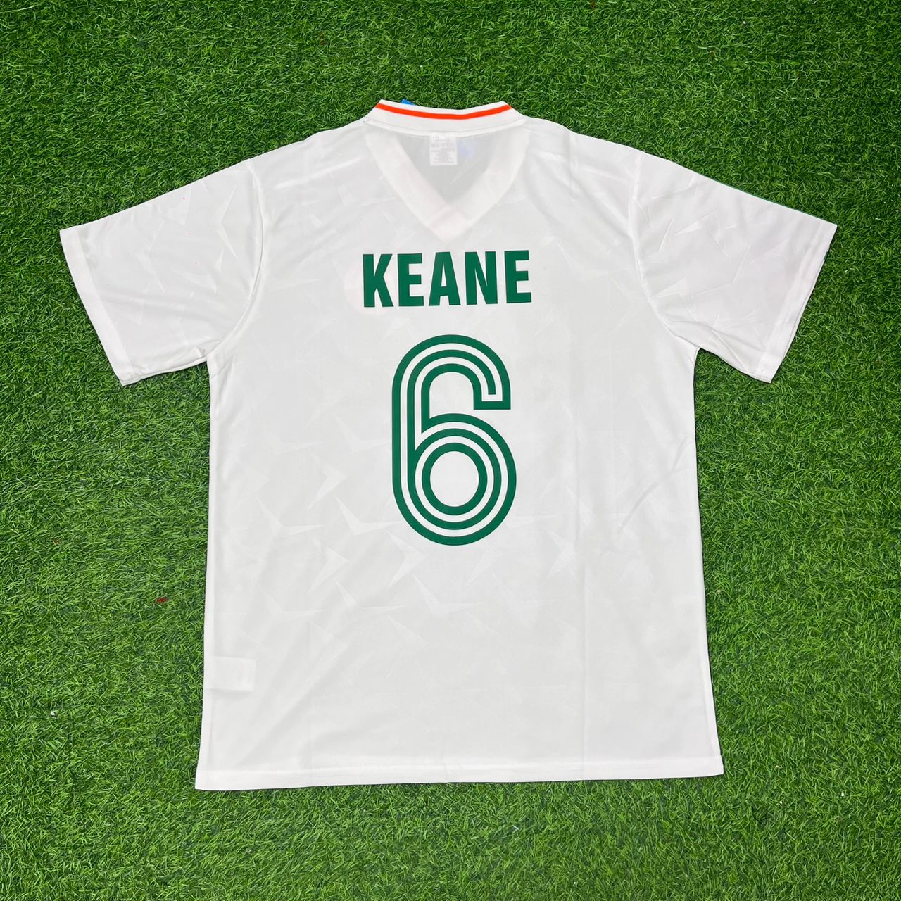 Roy Keane Ireland White Legendary Anniversary Retro Football Jersey Collection