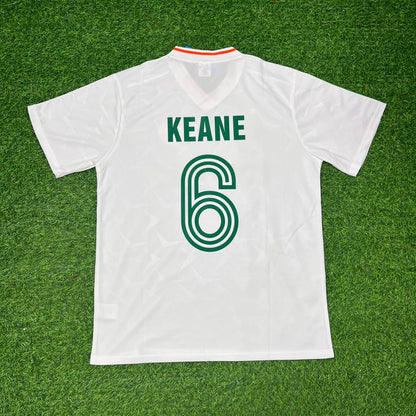 Roy Keane Ireland White Legendary Anniversary Retro Football Jersey Collection