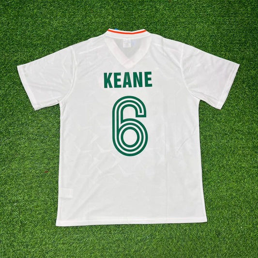 Roy Keane Ireland White Legendary Anniversary Retro Football Jersey Collection