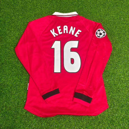 Roy Keane Manchester United 1999 Champions League Final Retro Football Jersey Collection